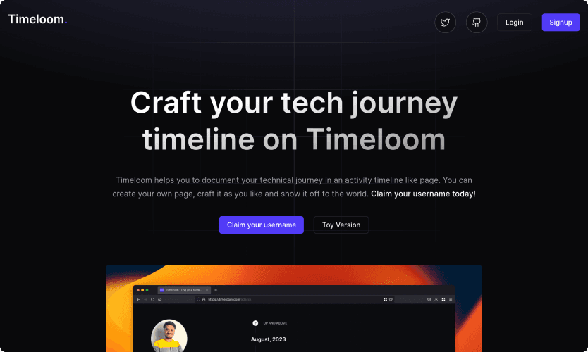 Timeloom banner